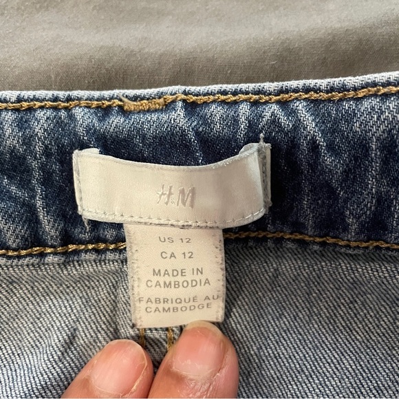 H&M straight leg jeans sz 12 - Picture 6 of 8